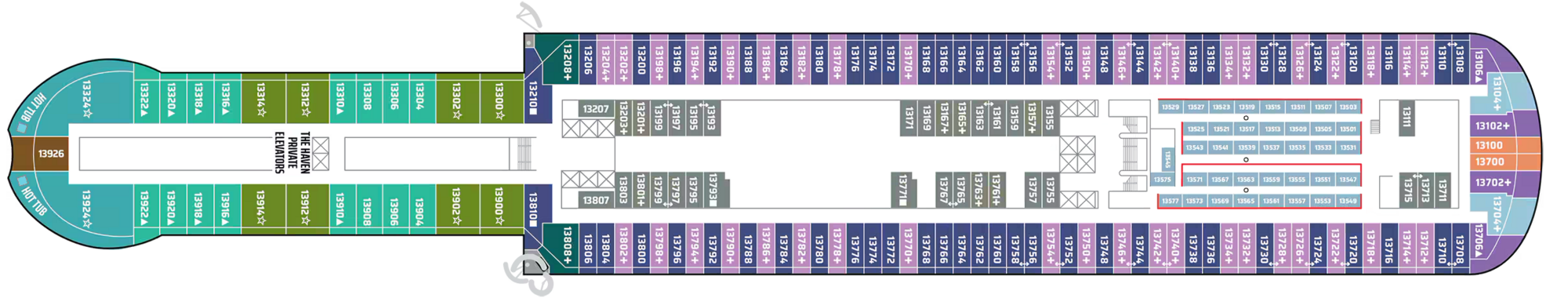 Deck 13 plan